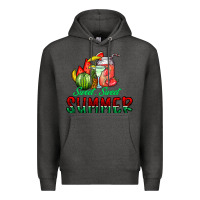 Charcoal Heather sweet sweet summer Premium Hoodie - CowhideDigitalArt