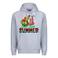 Heather Grey sweet sweet summer Premium Hoodie - CowhideDigitalArt