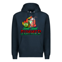 Navy sweet sweet summer Premium Hoodie - CowhideDigitalArt