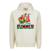 Oatmeal Heather sweet sweet summer Premium Hoodie - CowhideDigitalArt