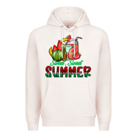 Pale Pink sweet sweet summer Premium Hoodie - CowhideDigitalArt
