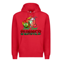 Red sweet sweet summer Premium Hoodie - CowhideDigitalArt