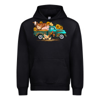 Black western farm truck farm animals Urban Hoodie - FaDigitalArtStudio