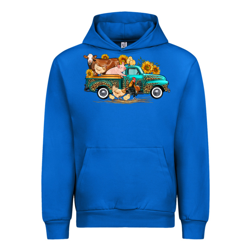 Western Farm Truck Farm Animals Urban Hoodie by FaDigitalArtStudio | Teevron