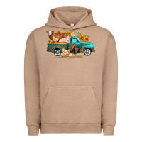 Pigment Burro western farm truck farm animals Urban Hoodie - FaDigitalArtStudio