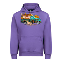Tulip western farm truck farm animals Urban Hoodie - FaDigitalArtStudio