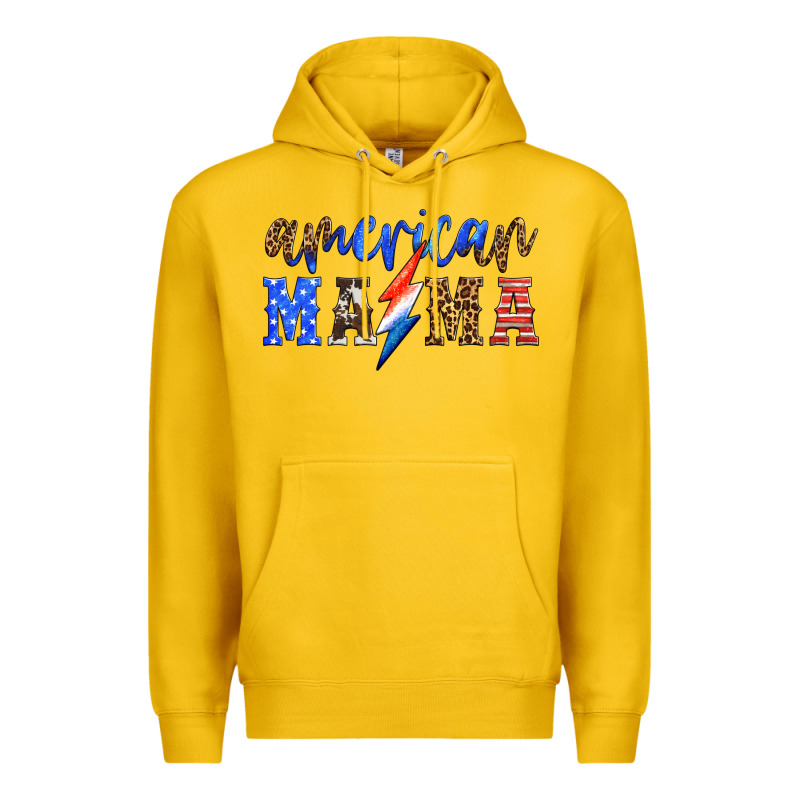 American Mama Thunderbolt Premium Hoodie by HRA Design Shop | Teevron