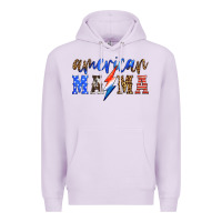 Lilac american mama thunderbolt Premium Hoodie - HRA Design Shop