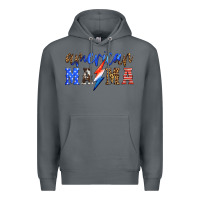 Rock american mama thunderbolt Premium Hoodie - HRA Design Shop