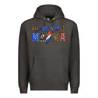 Smoke american mama thunderbolt Premium Hoodie - HRA Design Shop