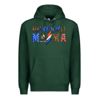Sports Green american mama thunderbolt Premium Hoodie - HRA Design Shop