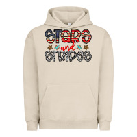 Pigment French Oak stars and stripes Urban Hoodie - CowhideDigitalArt