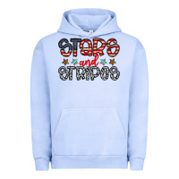 Pigment Grape Ice stars and stripes Urban Hoodie - CowhideDigitalArt