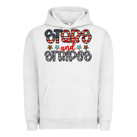 Pigment Lunar Rock stars and stripes Urban Hoodie - CowhideDigitalArt