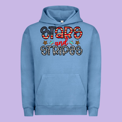Stars And Stripes Urban Hoodie Designed By Cowhidedigitalart