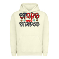 Pigment Pistachio stars and stripes Urban Hoodie - CowhideDigitalArt