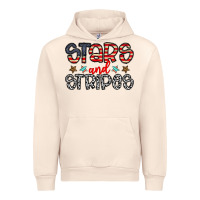 Sandshell stars and stripes Urban Hoodie - CowhideDigitalArt