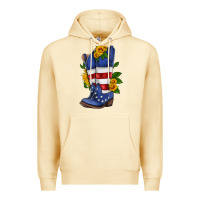 Pina Colada american cowboy boot with sunflower Premium Hoodie - HRA Design Shop
