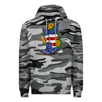 Slate Camo american cowboy boot with sunflower Premium Hoodie - HRA Design Shop