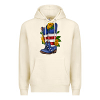 Tofu american cowboy boot with sunflower Premium Hoodie - HRA Design Shop