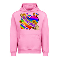 Fuchsia Pink lgbtq proud dad Urban Hoodie - HRA Design Shop