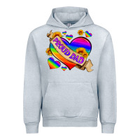 Heather Grey lgbtq proud dad Urban Hoodie - HRA Design Shop