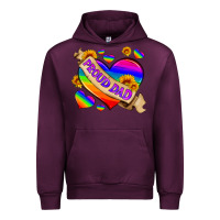 Mauve Wine lgbtq proud dad Urban Hoodie - HRA Design Shop
