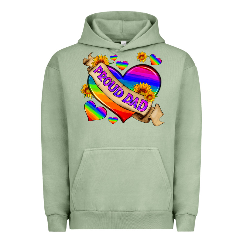 Lgbtq Proud Dad Urban Hoodie by HRA Design Shop | Teevron