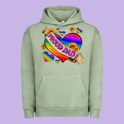 Lgbtq Proud Dad Urban Hoodie Designed By Hra Design Shop