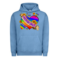 Pigment Pebble Blue lgbtq proud dad Urban Hoodie - HRA Design Shop