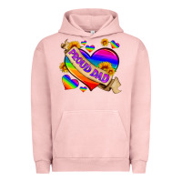 Pigment Salmon lgbtq proud dad Urban Hoodie - HRA Design Shop