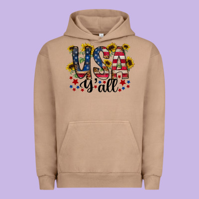 Usa Yall Urban Hoodie Designed By Racoondesign