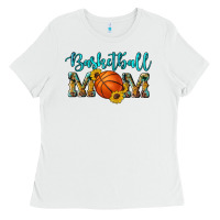 White western leopard camouflage sunflowers glitter mom basketball Ladies Tee - Artiststas