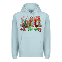 Blue Mist jingle all the way Premium Hoodie - FaDigitalArtStudio