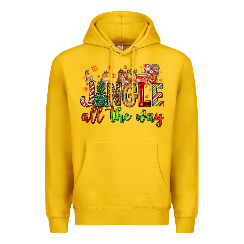 Jingle All The Way Premium Hoodie by FaDigitalArtStudio | Teevron