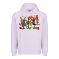 Lilac jingle all the way Premium Hoodie - FaDigitalArtStudio