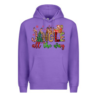 Purple jingle all the way Premium Hoodie - FaDigitalArtStudio