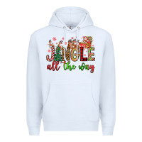 White jingle all the way Premium Hoodie - FaDigitalArtStudio