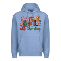 Colony Blue jingle all the way Premium Hoodie - FaDigitalArtStudio