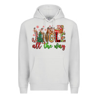 Dove Grey jingle all the way Premium Hoodie - FaDigitalArtStudio