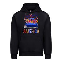 Western Fourth Of July America Truck Urban Hoodie | Teevron