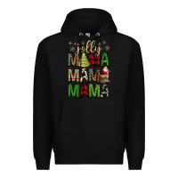 Black jolly mama mama mama Premium Hoodie - FaDigitalArtStudio