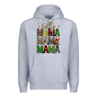 Heather Grey jolly mama mama mama Premium Hoodie - FaDigitalArtStudio