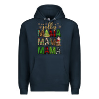 Navy jolly mama mama mama Premium Hoodie - FaDigitalArtStudio