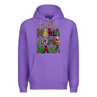 Purple jolly mama mama mama Premium Hoodie - FaDigitalArtStudio