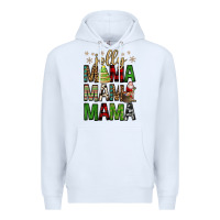 White jolly mama mama mama Premium Hoodie - FaDigitalArtStudio