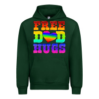 Forest Green lgbtq free dad hugs Urban Hoodie - HRA Design Shop