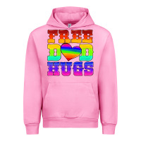 Fuchsia Pink lgbtq free dad hugs Urban Hoodie - HRA Design Shop