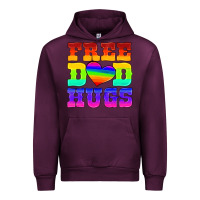 Mauve Wine lgbtq free dad hugs Urban Hoodie - HRA Design Shop