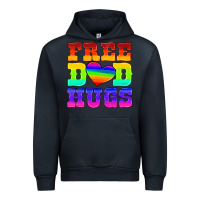 Navy lgbtq free dad hugs Urban Hoodie - HRA Design Shop
